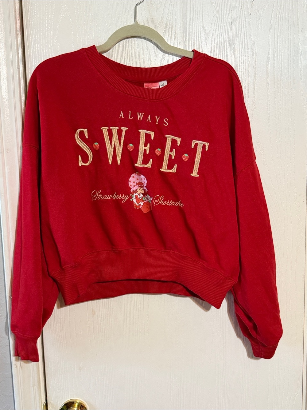 Always Sweet Red Crewneck Sweatshirt